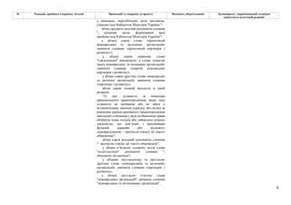 6
№ Редакція, прийнята в першому читанні Пропозиції та поправки до проекту Висновки, обґрунтування Законопроект, запропонований головним
комітетом в остаточній редакції
у випадках, передбачених цією частиною,
ухвалюється Кабінетом Міністрів України.";
абзац тридцять шостий доповнити словами
", рішення щодо формування якої
приймається Кабінетом Міністрів України";
у абзаці сорок слова «пропозицій
міжнародних та іноземних організацій»
замінити словами «пропозицій партнерів з
розвитку»;
у абзаці сорок першому слово
"(звільнення)" виключити, а слова «перелік
таких міжнародних та іноземних організацій»
замінити словами «перелік відповідних
партнерів з розвитку»;
у абзаці сорок другому слова «міжнародні
та іноземні організації» замінити словами
«партнери з розвитку»;
абзац сорок сьомий викласти в такій
редакції:
"2) має судимість за вчинення
кримінального правопорушення, якщо така
судимість не погашена або не знята у
встановленому законом порядку, або на яку за
вчинення адміністративного правопорушення
накладено стягнення у виді позбавлення права
обіймати певні посади або займатися певною
діяльністю, що пов’язані з виконанням
функцій держави або місцевого
самоврядування, – протягом строку дії такого
обмеження";
абзац сорок восьмий доповнити словами
"- протягом строку дії такого обмеження";
у абзаці п’ятдесят сьомому після слова
"недієздатним" доповнити словами ",
обмежено дієздатним";
у абзацах шістдесятому та шістдесят
другому слова «міжнародних та іноземних
організацій» замінити словами «партнерів з
розвитку»;
у абзаці шістдесят п’ятому слова
"міжнародних організацій" замінити словами
"міжнародних та вітчизняних організацій";
 