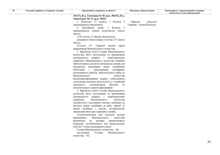 95
№ Редакція, прийнята в першому читанні Пропозиції та поправки до проекту Висновки, обґрунтування Законопроект, запропонований головним
комітетом в остаточній редакції
№117), Н.д. Ткаченко О. М. (р.к. №342), Н.д.
Ананченко М. О. (р.к. №33)
1. Підпункт 11 пункту 1 Розділу І
законопроекту виключити.
2. Доповнити пункт 1 Розділу І
законопроекту новим підпунктом такого
змісту:
«12) статтю 13 Закону виключити;
доповнити Закон новою статтею 131 такого
змісту:
«Стаття 131. Гарантії оплати праці
працівників Національного агентства
1. Заробітна плата Голови Національного
агентства, його заступників та працівників
центрального апарату і територіальних
управлінь Національного агентства повинна
забезпечувати достатні матеріальні умови для
належного виконання ними службових
обов’язків з урахуванням специфіки,
інтенсивності роботи, забезпечувати добір до
Національного агентства
висококваліфікованих кадрів, стимулювати
досягнення високих результатів у службовій
діяльності, компенсувати фізичні та
інтелектуальні затрати працівників.
2. Заробітна плата Голови Національного
агентства, його заступників та працівників
центрального апарату і територіальних
управлінь Національного агентства
складається з посадового окладу, надбавки за
вислугу років, надбавки за ранг, премії та
інших надбавок і доплат, встановлених
законодавством про державну службу.
Установлюються такі посадові оклади
працівників Національного агентства
відповідно до розміру прожиткового
мінімуму, встановленого для працездатних
осіб на 1 січня календарного року:
Голова Національного агентства – 44;
заступники Голови Національного
агентства – 43;
Народні депутати
України - члени Комітету
 