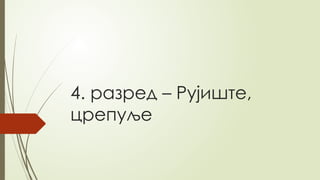 4. разред – Рујиште,
црепуље
 