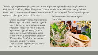 Эмийг боловсруулахад хэрэглэгдэж
байгаа түүхий эдийг эмийн түүхий
эд гэх ба дотор нь ургамал, амьтан
эрсдсийн гаралтай гэж 3 ангилна.
Ургамлын түүхий эдээр ( үндэс,
навч, цэцэг, холтос)гаргаж авсан
эмийг ургамлын гаралтай эм гэнэ.
Жишээлбэл: бамбайн хандмалыг
бамбайн үндэснээс авна.
Пертуссиний бүрэлдэхүүнд ганга
өвс хэрэглэгдэнэ.г.м
Эм бол өвчинтэй тэмцэх хүчит
зэвсэг юм.
Эмийг хүн төрөлхтөн эрт дээр үеэс эхлэн хэрэглэж ирсэн бөгөөд эмгүй эмнэлэг
байсангүй. 1895 онд Иван Петрович Павлов эмийн ач холбогдлыг тодорхойлон
бичихдээ: “ эмчилгээний анхны алхам эмийн бодисыг хүний биенд тусгай аргаар
оруулахгүйгээр өнгөрөхгүй “ гэжээ.
 