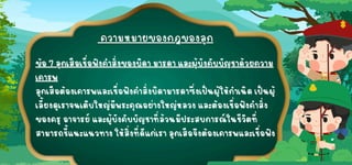 ข้อ 7 ลูกเสือเชื่อฟังคำสั่งของบิดา มารดา และผู้บังคับบัญชาด้วยความ
ข้อ 7 ลูกเสือเชื่อฟังคำสั่งของบิดา มารดา และผู้บังคับบัญชาด้วยความ
เคารพ
เคารพ
ลูกเสือต้องเคารพและเชื่อฟังคำสั่งบิดามารดาซึ่งเป็นผู้ให้กำเนิด เป็นผู้
ลูกเสือต้องเคารพและเชื่อฟังคำสั่งบิดามารดาซึ่งเป็นผู้ให้กำเนิด เป็นผู้
เลี้ยงดูเราจนเติบใหญ่มีพระคุณอย่างใหญ่หลวง และต้องเชื่อฟังคำสั่ง
เลี้ยงดูเราจนเติบใหญ่มีพระคุณอย่างใหญ่หลวง และต้องเชื่อฟังคำสั่ง
ของครู อาจารย์ และผู้บังคับบัญชาที่ล้วนมีประสบการณ์ ในชีวิตที่
ของครู อาจารย์ และผู้บังคับบัญชาที่ล้วนมีประสบการณ์ ในชีวิตที่
สามารถชี้แนะแนวทาง ให้สิ่งที่ดีแก่เรา ลูกเสือจึงต้องเคารพและเชื่อฟัง
สามารถชี้แนะแนวทาง ให้สิ่งที่ดีแก่เรา ลูกเสือจึงต้องเคารพและเชื่อฟัง
 