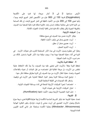 305
 ŕƎśţŕŬƈ ¶±Ɨ§
2

Ƒƅ¥

3

śƈ£
ŕ
±

Ÿŗ±ƈ
ř
ž

řŠŬƄƗ§ ƑƆŷ ©
±¯Ɓ ŕƎƅ

Oxygénation
 ŕƍ
±¯Ɓ
130

Ƒƅ¥

900

ŕƔƈÃƔ ¯ţ§Ãƅ§ Ŷŗ±ƈƅ§ ±śƈƆƅ ÁƔŠŬƄƗ§ Áƈ À§
±Ż

ž

ÅÃţśŕƎƊ£Ã
100

Ƒƅ¥

200

ÁƈÀ§
±Ż
řƂƔƁ¯ƅ§¡ŕƔţƗ§

¯ţ§Ãƅ§Ŷŗ±ƈƅ§±śƈƅ§Ɠž
ž

řţŕŬƈƅ§¾ƆśÁ¥
¯ţ§ÃÁŕŬƊ¥ªŕſƆŦƈřŠƅŕŸƈƑƆŷ©
±¯ŕƁřŗ±śƅ§Áƈ

ž
ƈśřŗ±śƅŕ
ś
¼±Űƅ§ƋŕƔƈřƔſŰśƅřƔƅŕŷ©
±¯Ɓ¾Ɔ
¨Ɔ·śƔÁƄƅÃřƔÃƔţƅ§řƂƔ±·ƅŕŗ
ƙřƔžŕƄ³ŕƈś©
±śž¾ƅ°
«§¯ţ

řƆƈŕƄƅ§ª§
±Ɣżśƅ§


ŗƒřÂ±Ɠ¦©œŕƂ°Ɔƃ¦ §



±ž§ÃśƔ

ªÃ²ƕ§

¼±Űƅ§ƋŕƔƈÁƈŲ
źƔŰƓž

řſƆśŦƈ


-
¨ƔƄ±śƓž¿Ŧ¯ƔÅÃŲŷªÃ²¢
řƂƔƁ¯ƅ§¡ŕƔţƗ§

-
½ƆŸƈÃ£¿ţƊƈÅÃŲŷªÃ²¢

-
ªÃ²¢

ŕƔƊÃƈƗ§

¿ţƊƈƅ§


±¸ƊÃ
Ƒƅ¥§
¿ÃŰÃ©
±Ã·Ŧ

ªÃ²ƕ§

Ƒƅ¥

¨±ŮƆƅřƆƈŸśŬƈƅ§±ŕŗƕ§ƋŕƔƈ

ÁŐž
ªƛ
Ãţś

ªÃ²ƕ§

Ɠž
řŗ±śƅ§

Ɠž

§¯ŠřƈƎƈřƔſŰśƅ§řƔƆƈŷ¡ŕƊŝ£

ž
Áƈ¯ƄōśƆƅ±§
±ƈśŬŕŗřŗƔ±Ƃƅ§±ŕŗƕ§ƋŕƔƈřŗƁ§
±ƈ¨ŠƔÃ
¨±ŬśÀ¯ŷ

ªÃ²ƕ§
ƋŕƔƈƆƅ
řƔžÃŠƅ§


1

©Â±Ɠœŕŗŕ°řƃ¦·œŽřš¦

ŕśƁ¤ƈ řŗ±śƅ§ ¸ſśţś


ŗ
ªÃ²ƕŕ

ƌƔƆŷ ÅÃśţś Å°ƅ§

¼±Űƅ§ ƋŕƔƈ
ž

 ƛ
Ã

Ì̄ŸƔ

řƔƆƈŷ ¸ŕſśţƛ§ ¾ƅ°
ªÃ²ƕ§ÁƈµƆŦś
ž
ƌƅÃţśÃ£ªŕśŕŗƊƅ§¿ŗƁÁƈƌŰŕŰśƈ§¿ŗƁřƔƅŕƂśƊ§řƆţ±ƈ¿ŗ
ŗ
ªƜŷŕſśƅŕ
řƔÃƔţƅ§
ž

«¯ţśÃ

¿ŕƂśƊ§řƔƆƈŷ

ªÃ²ƕ§
¼±Űƅ§ƋŕƔƈÁƈ

§Ƒƅ¥
ŗřŗ±śƅ
½œ§
±·

ŕƎƊƈ±Ƅ°ƊřſƆśŦƈ


-
ƋŕƔƈƅ§ŢƔŮ±ś
ř·ŕŬÃŗ

ƑƆŷřƔÃŕţƅ§řƂƆŸƈƅ§¯§Ãƈƅ§²ŠţÃřŗ±śƅ§

ªÃ²ƕ§
ŕƎŗƔƄ±śƓž
ž

řŗ±śƆƅřƔţ·Ŭƅ§řƂŗ·ƅ§ƓžªŕƈƔŬŠƅ§¾Ɔś±ƂśŬśÃ

-
ŰŕŰśƈ§
ŕ

Ɣ±ŸŮ
ŕ

¡ŕƈƅ§ƓžřƆţƊƈƅ§řƔśÃ²ƕ§ªŕŗƄ±ƈƆƅ
ř·ŕŬÃŗ


Ê
ţƅ§
řƔŗ§
±śƅ§ªŕŗƔŗ

-
²§
²śƈ§


Ê
ţƑƆŷřƔśÃ²ƕ§ªŕŗƄ±ƈƅ§
řŗ±śƅ§ªŕŗƔŗ

-
¯ÃŠÃŗřƔśÃ²ƕ§řƔÃŲŸƅ§¯§Ãƈƅ§¿ŗ¯ś
řƂƔƁ¯ƅ§¡ŕƔţƗ§

Humification
(

2

ŗŞ°řƈƃ¦


Ãś¯ƊŷřŠ±śƊƅ§řƔƆƈŷ«¯ţś
§
·Ã±Ůƅ§±ž

řƔœ§ÃƍřœƔŗ ©¯ŬƄƘƅřŗŬŕƊƈƅ§
ž
pH

Å¯ŷŕƁ
ž

©
±§
±ţřŠ±¯
řƔ¯ŕŷ
¿ÃţśƔÃ

ªÃ²ƕ§
ÅÃŲŸƅ§
Ƒƅ¥

ªÃ²¢
ªƔ±śƊ ƓƊ¯Ÿƈ
ž

ª§
±śƊ
(
ž

řƔœ§ÃƎƅ§ŕƔ±śƄŗƅ§ÀÃƂśÃ
Nitrobacter ,Nitrosomonas
(

 ©¯ŬƄƗ§ řƔƆƈŸŗ
 řƆƈŸśŬƈ
 ²ŕŻ
ÁÃŗ±Ƅƅ§ ¯ƔŬƄ£ ƓœŕƊŝ

řƔƊÃŗ±Ƅ©¯ŕƈƄ





 