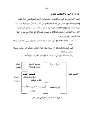 40
2

3

1


Â œƆƃ¦
§ƚƀřŪƙ¦

ÄÂƄŤƃ¦


·Ɣţƈƅ§·ŬÃƅ§Áƈŕƍ
±§
±ƈśŬ§ÃŕƎƔƈŕƊśƅřƔ±Ã±Ųƅ§ŕƍ¯±§Ãƈ¡ŕƔţƗ§¯ƈśŬś
ž

řƔ°żśƅ§řƔś§°ƓƎž

Autotrophes
(

ƅ§řƁŕ·ƅ§ƑƆŷ¿ŰţśÃ
Ɯ
řƔœŕƔƈƔƄƅ§¯§Ãƈƅ§Ã£¡ÃŲƅ§ÁƈŕƎƅřƈ²
ž

¯ƈśŸśŕƈƊƔŗ
řƔ°żśƅ§řƔ±ƔŻ
Hétérotrophes
(

řƔ°żƈƅ§¯§Ãƈƅ§ƑƆŷ
ž

¾ŕƊƍÃ

¡ŕƔţƗ§ƑƆŷ¿ſ·śśřŷÃƈŠƈ
Ä
±ŦƗ§
.


Ã
¨ƜƂśŬƛ§

Métabolisme

Ãƍ
¡ŕ·ŷ¥Ã£°Ŧ£Ŷƈ½ž§
±śśƓśƅ§ªƜŷŕſśƅ§¹
ÃƈŠƈ
·ŬÃƆƅřƁŕ·
ž

ÊśÃ
ÀŬƂ
Ƒƅ¥

ÁƔŷÃƊ

-
¡ŕƊŗƅ§

Anabolisme
(
ž

 ŕƎƆƔÃţśÃ řƔœ§°żƅ§ ¯§Ãƈƅ§ ¿Ɣŝƈś Å£
Ƒƅ¥


Ã řƔţ ©¯ŕƈ
řƁŕ·
řƊƈŕƄ

-
À¯Ǝƅ§

Catabolisme
(
ž

ŕƎƅÃţśÃřƔœ§°żƅ§¯§Ãƈƅ§¿ƆţśřƔƆƈŷÅ£
Ƒƅ¥

ř·ƔŬŗ±ŰŕƊŷ
¥Ŷƈ
±§¯Ű

ƅ
řƁŕ·Ɔ

¿ŝƈƔÃ
¿ƄŮƅ§Ɠž¯±§Ãƅ§··Ŧƈƅ§
2

–

4
(

ƋƜŷ£©¯±§Ãƅ§ªŕƔƆƈŸƅ§¿ƈŠƈ



ƂŬƃ¦
¾
2

-

4

ŗƒšƃ¦ŗőƒŕƃ¦Ƒżŗƒ¯źřƃ¦©œƒƄƆŵ



 