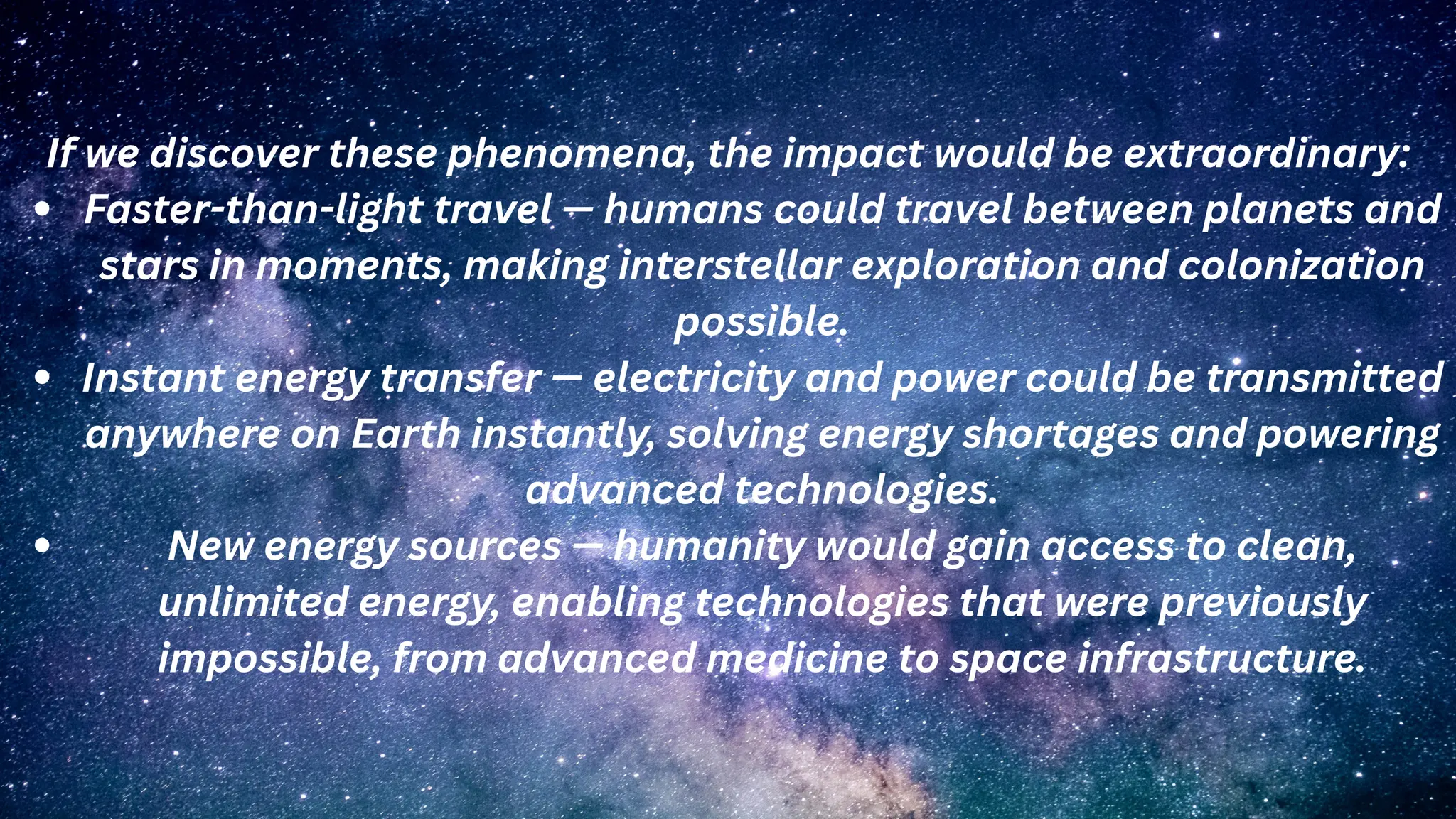 Discovering the Secrets That Could Make the Impossible Real