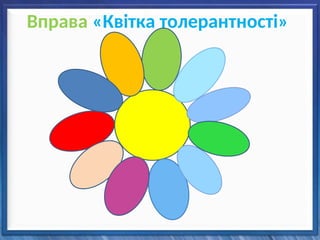 Вправа «Квітка толерантності»
 