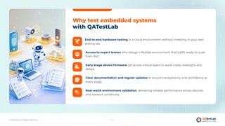 Approach to Embedded Systems Testing by QATestLab | PDF