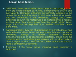 Comprehensive Overview of Bone Tumors: Classification, Diagnosis, and ...