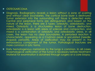 Comprehensive Overview of Bone Tumors: Classification, Diagnosis, and ...
