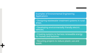 Comprehensive Overview of Environmental Engineering and Its Role in ...