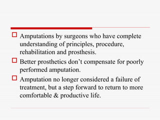 Comprehensive Overview of Amputation Principles, Techniques, and ...