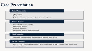 Comprehensive Case Presentation on Intracerebral Hemorrhage Management ...