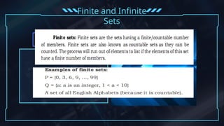 Finite and Infinite
Sets
 