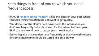Random access memory.pptx | Data Storage and Warehousing | Computing