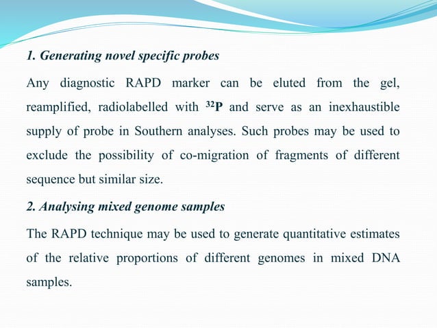 Random amplified polymorphic DNA-RAPD.pptx | Chemistry | Science