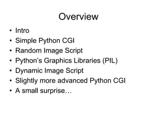 Random And Dynamic Images Using Python Cgi | PPT