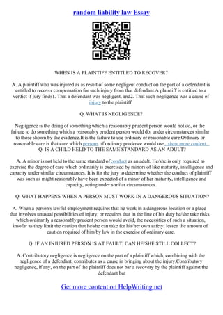 Random Essay | PDF