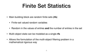 Random finite set filters for superpositon type sensors | PDF