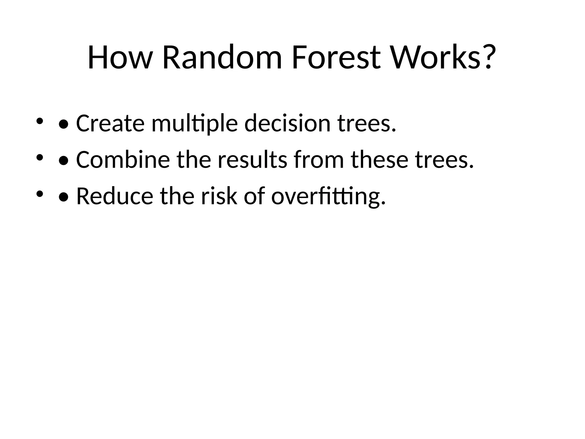 Seminar PPT on Random Forest Tree Algorithm | PPT