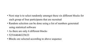Randomisation | PPTX