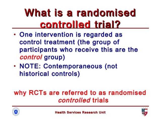 Randomized controlled trial