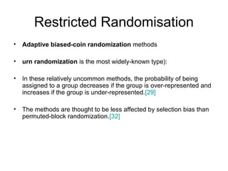 Urn Randomization Methods Randomised Controlled Trials | PPT