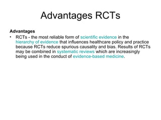 Randomised Controlled Trials | PPT
