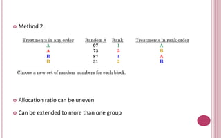 Urn Randomization Methods Randomization | PPTX
