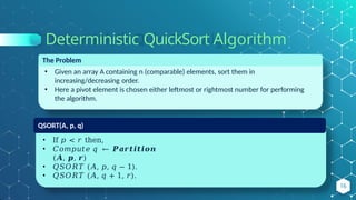 Randomized Quicksort Example randomizedalgorithm and understand quick sort.pptx