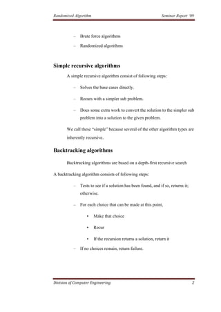 Randomized Algorithm | PDF