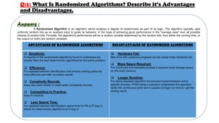 Topic 1.4: Randomized Algorithms | PPT