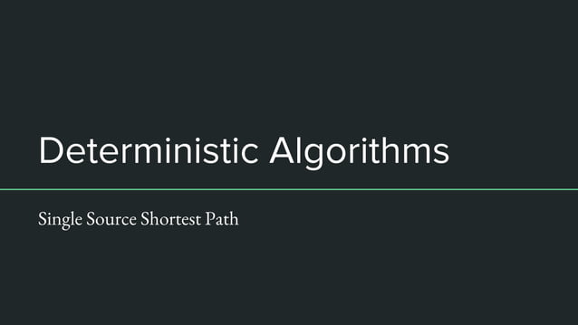 Randomized algorithms all pairs shortest path | PPTX | Physics | Science