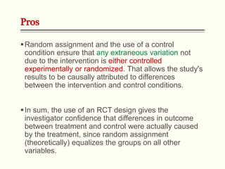 Randomized controlled trial: Going for the Gold | PPTX