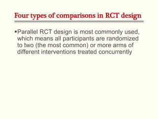 Two Arm Rct Algorithm Design Randomized controlled trial: Going for the Gold | PPTX