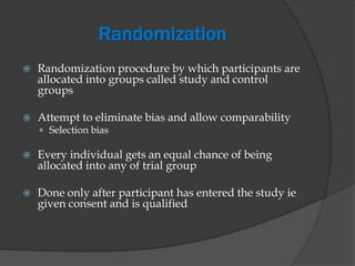 Randomized controlled trials | PPTX
