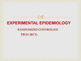 Randomized Controlled Trials ppt.pptx | Medical Tests | Medical Health
