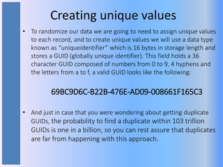 Randomizing Data With SQL Server | PPT