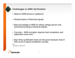 Need of AMS Simulation in Mix IP Verification: Benefits and Challenges ...