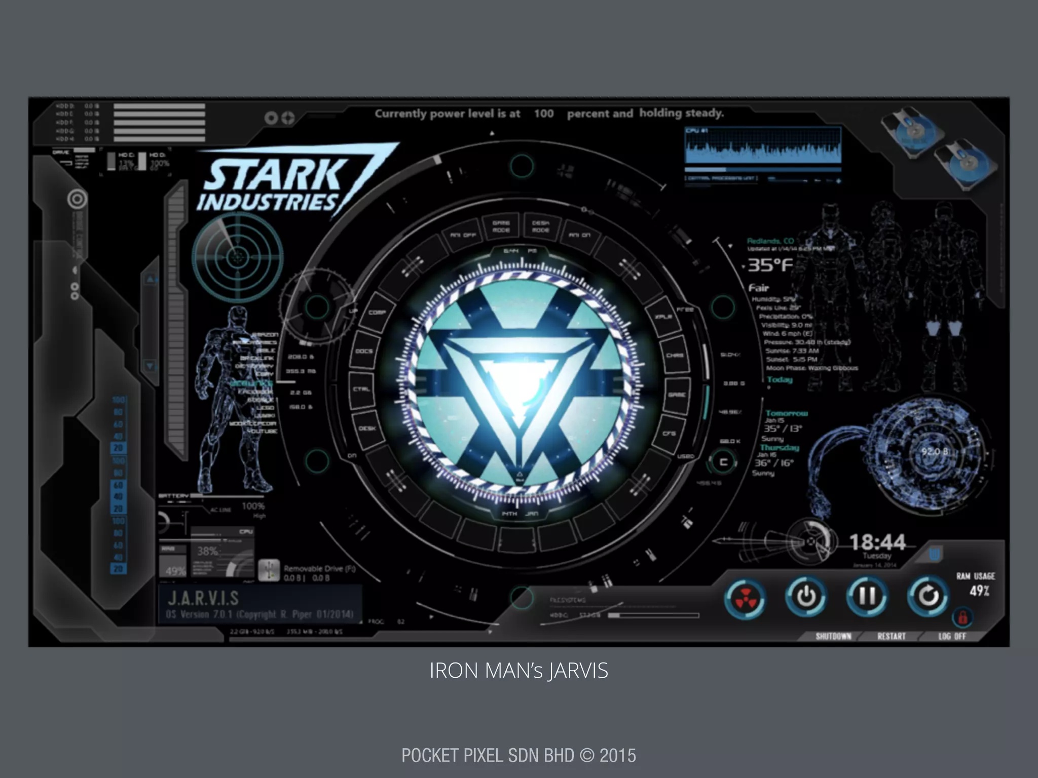 POCKET PIXEL SDN BHD © 2015
IRON MAN’s JARVIS
 