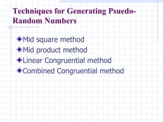 Random number generation | PPT