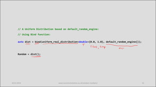 Random number generation (in C++) – past, present and potential future ...