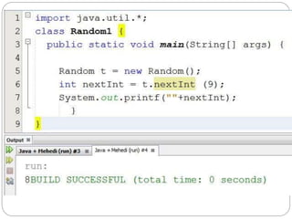 Random number in java | PPT