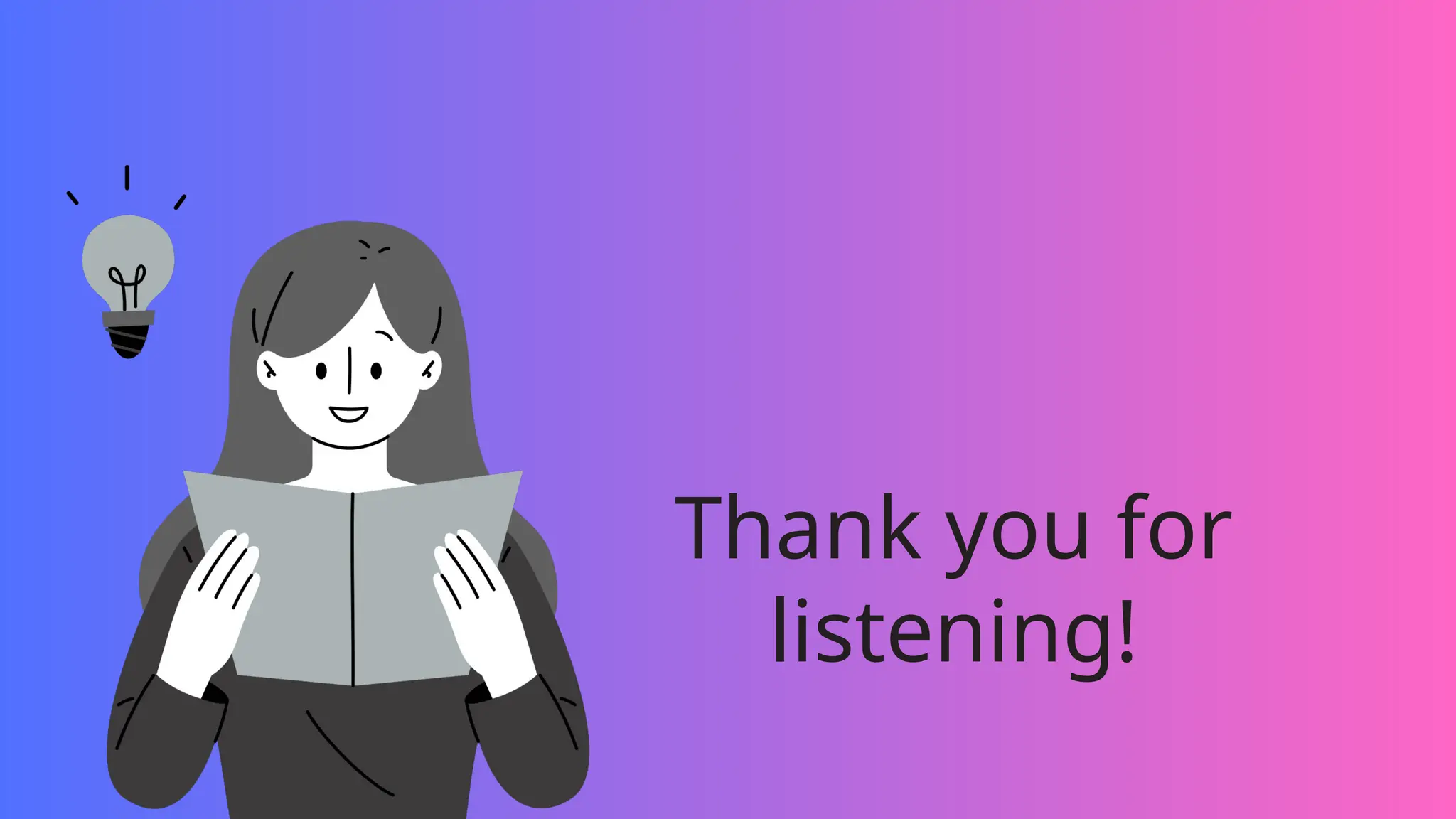 Thank you for
listening!
 