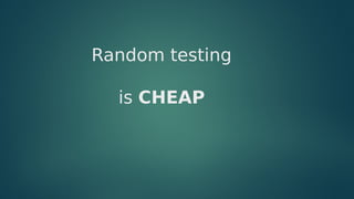 Random testing | PDF
