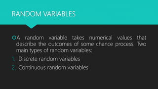 Random variables | PPTX