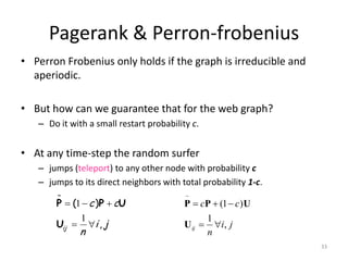Random Perron Random walk on Graphs | PPTX