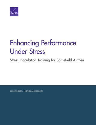 Air Force Enhancing Performance Under Stress | PDF