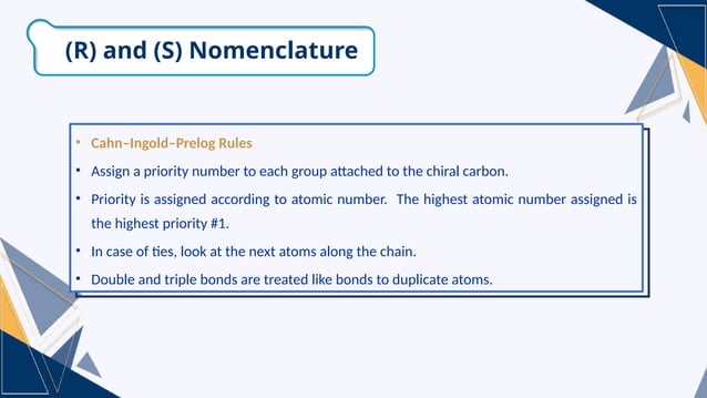 R and S Nomenclature for Stereoisomers.pptx