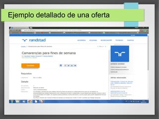Ejemplo detallado de una oferta