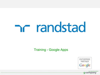 Training - Google Apps 
 