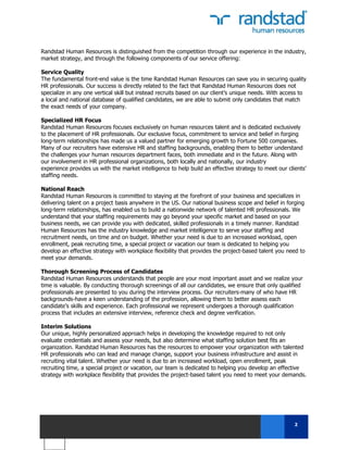 Randstad Human Resources Boiler Plate